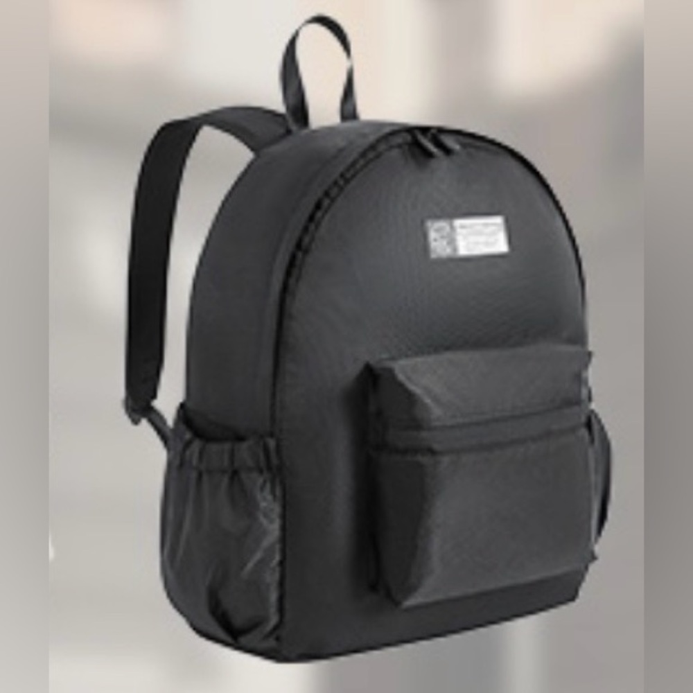 Packable Black Backpack